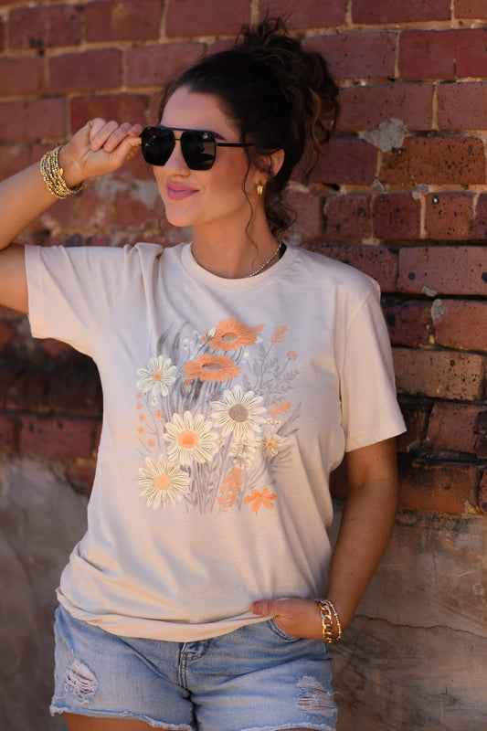 Mustard Florals Tee