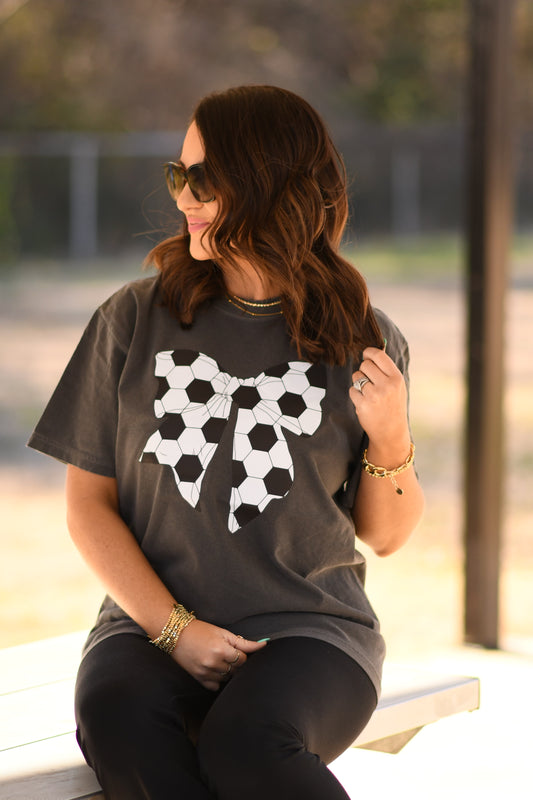 Soccer Bow Tee