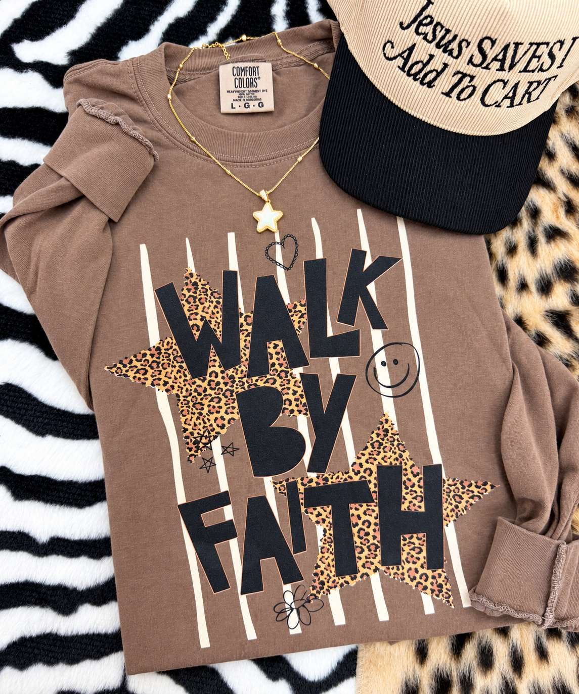 Walk By Faith Stripes Tee/Long Sleeve