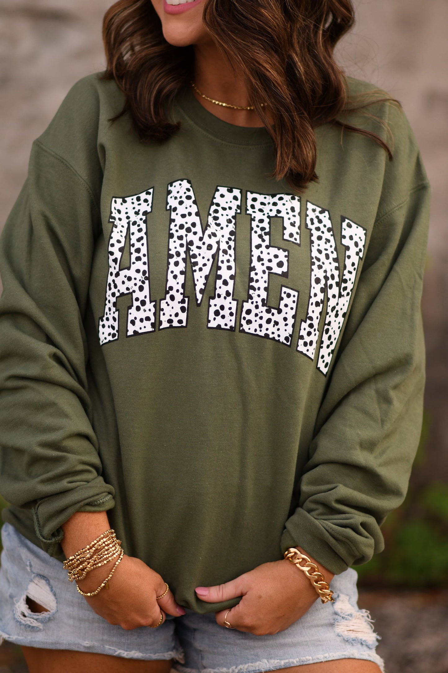 RTS Dalmatian Amen Sweatshirt