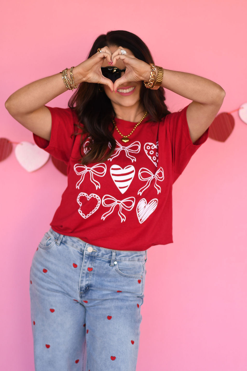*SALE* RTS Bows & Hearts Tee