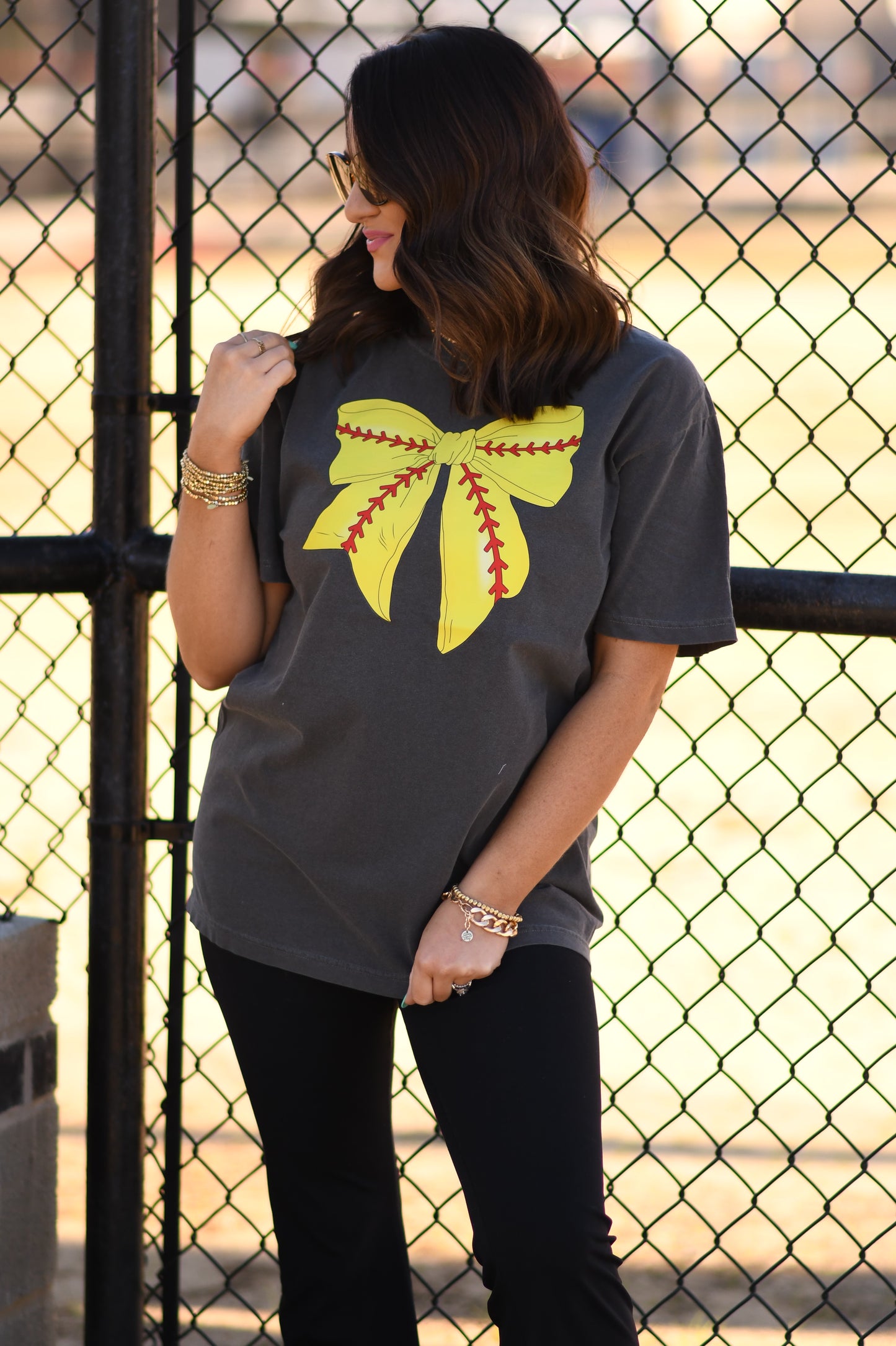 Softball Bow Tee