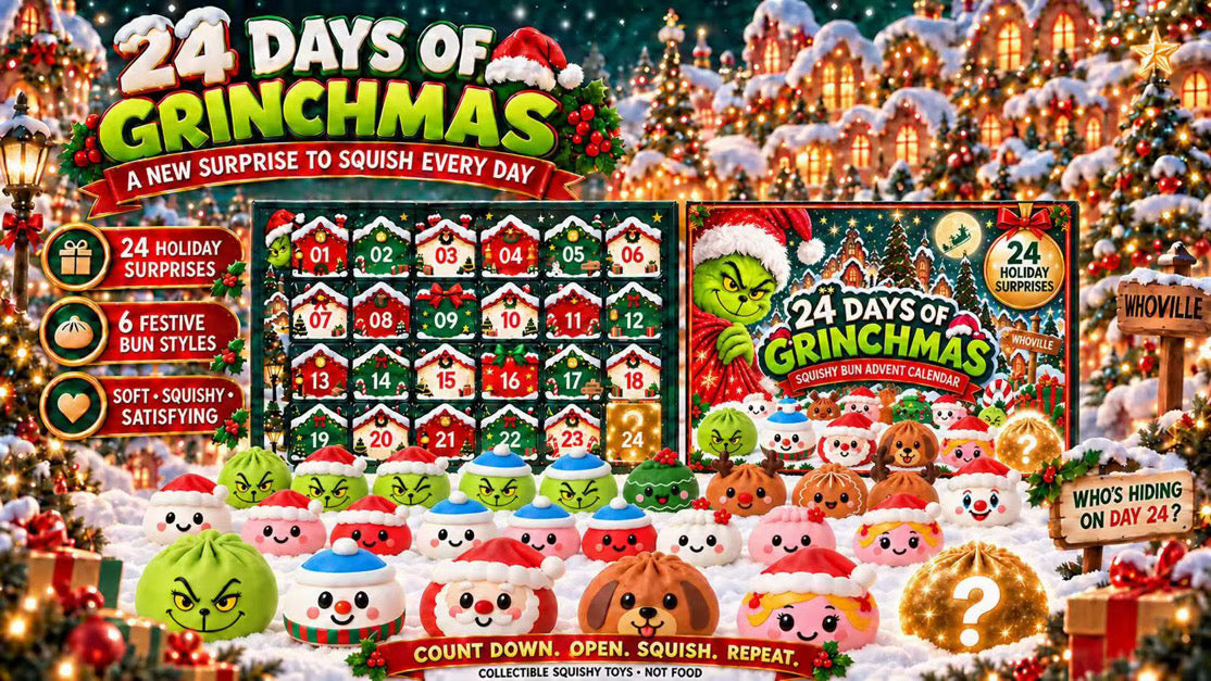 Grinch Squishy Advent Calendar *PRE ORDER* Early November Shipment