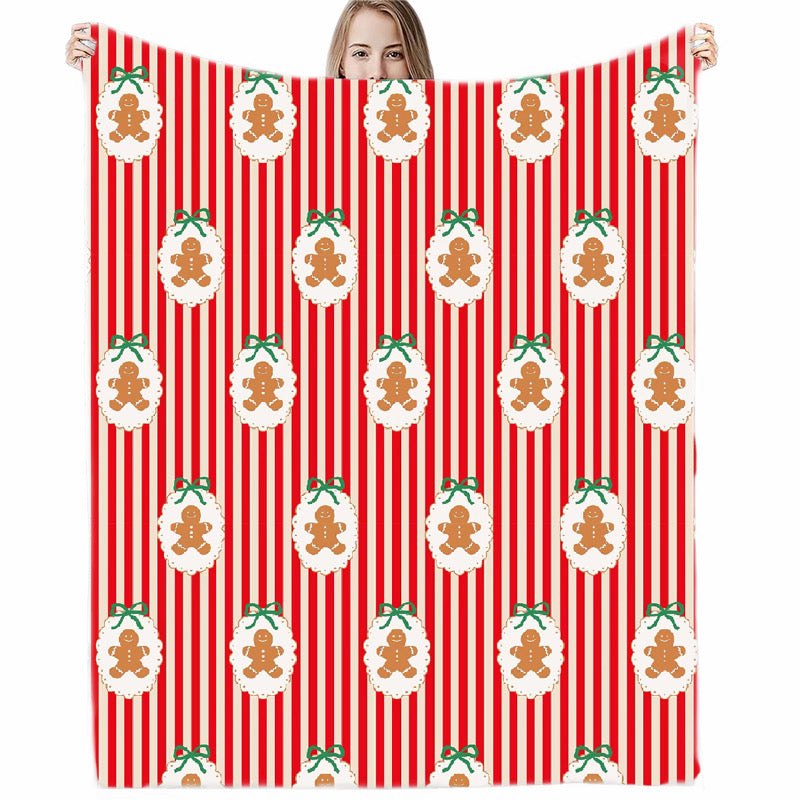 Striped Gingerbread Blanket *Pre Order* *CIJ SPECIAL*