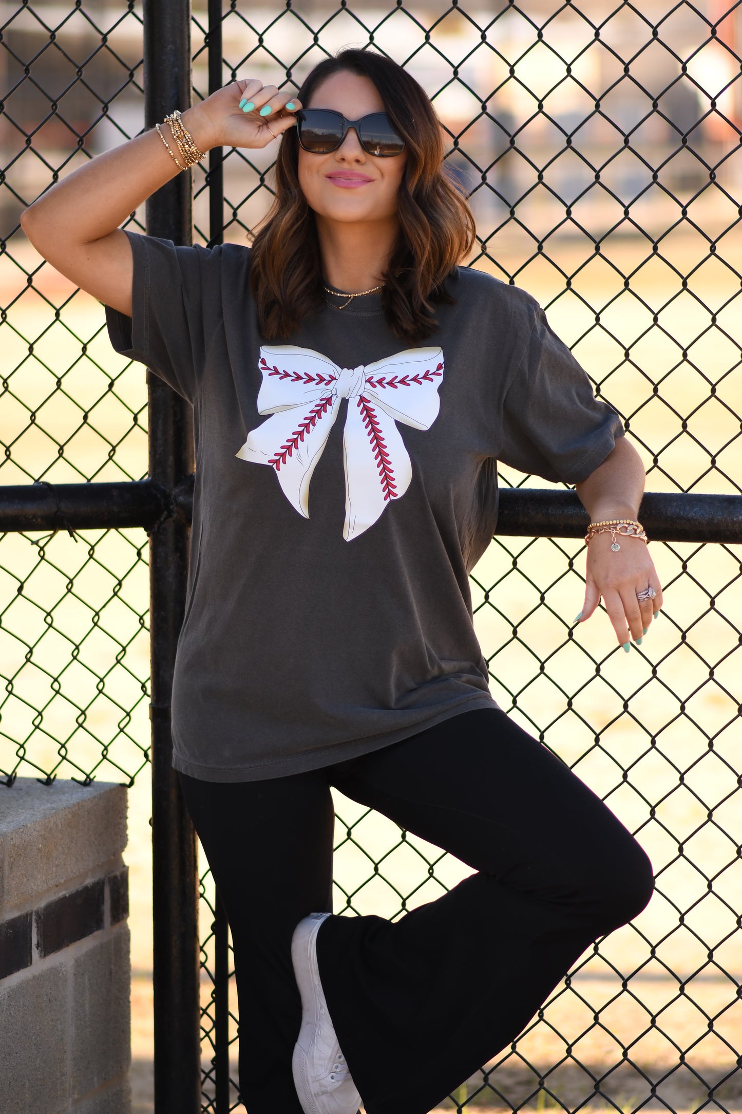 Baseball Bow Tee