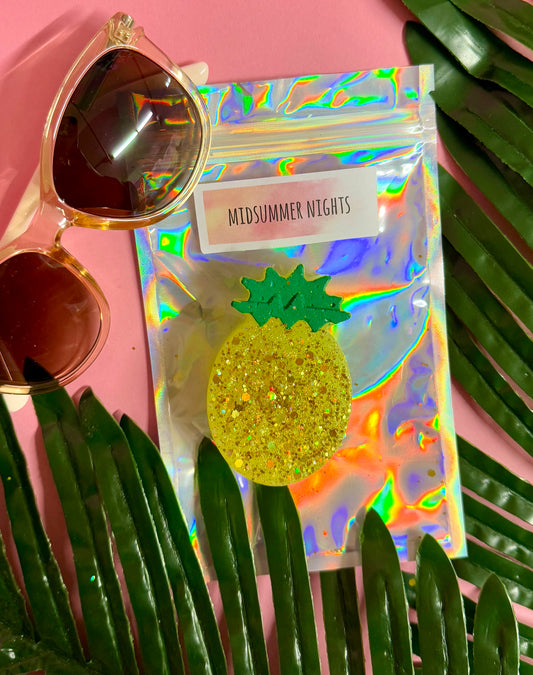 Glittery Pineapple Vent Clip