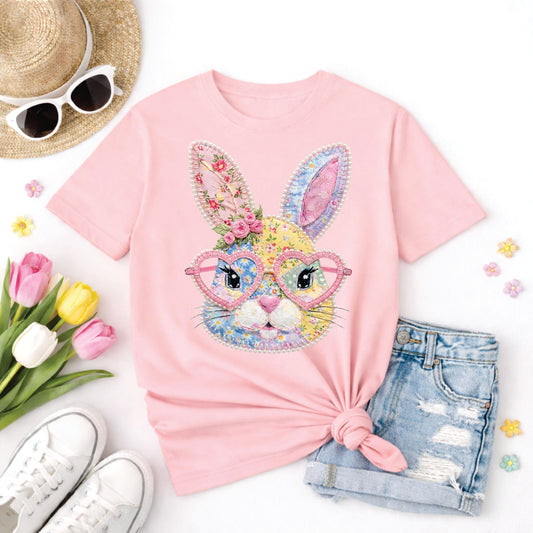 Floral Pearl Bunny Tee *WEEKEND SALE*