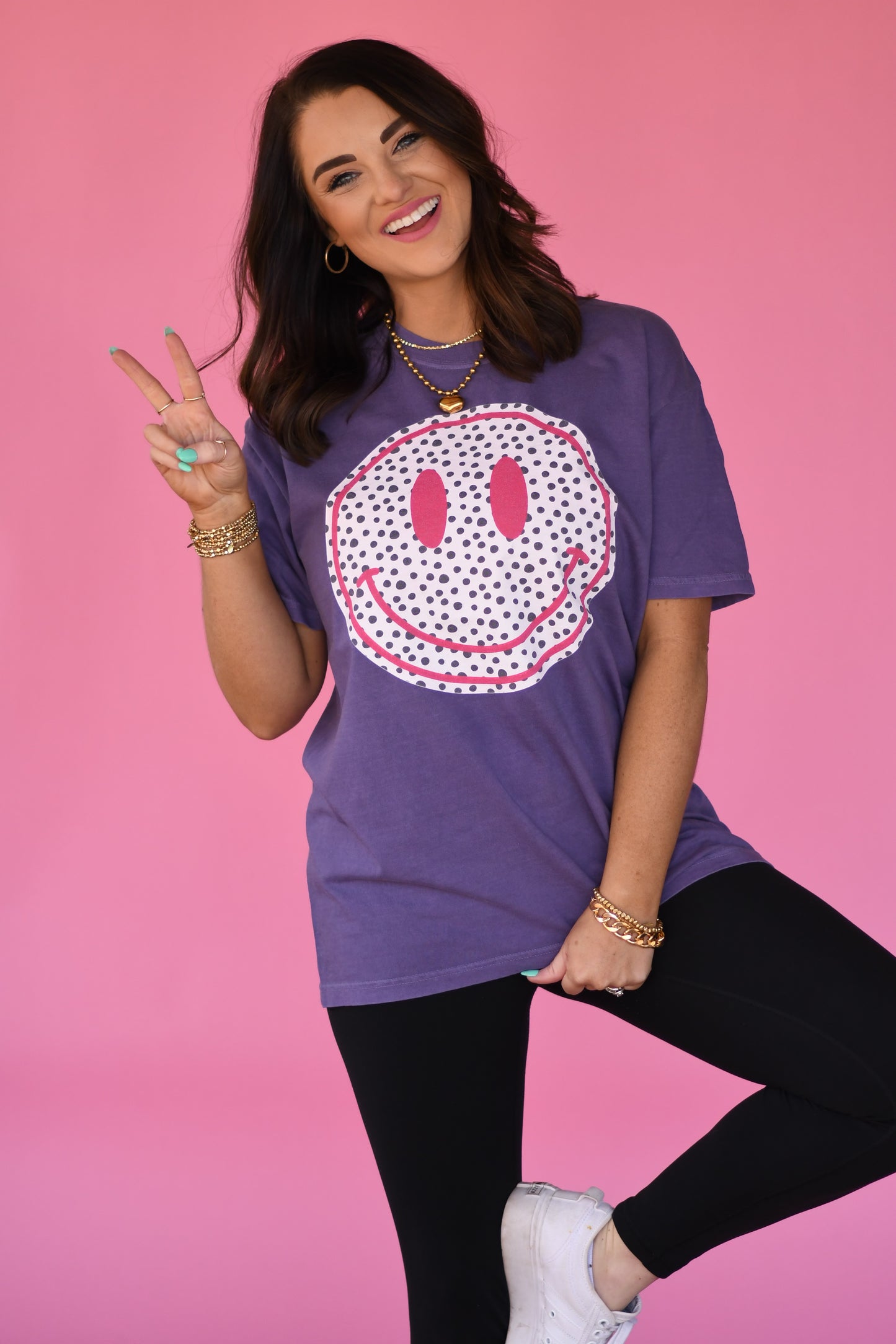 Polka Dot Smiley Tee