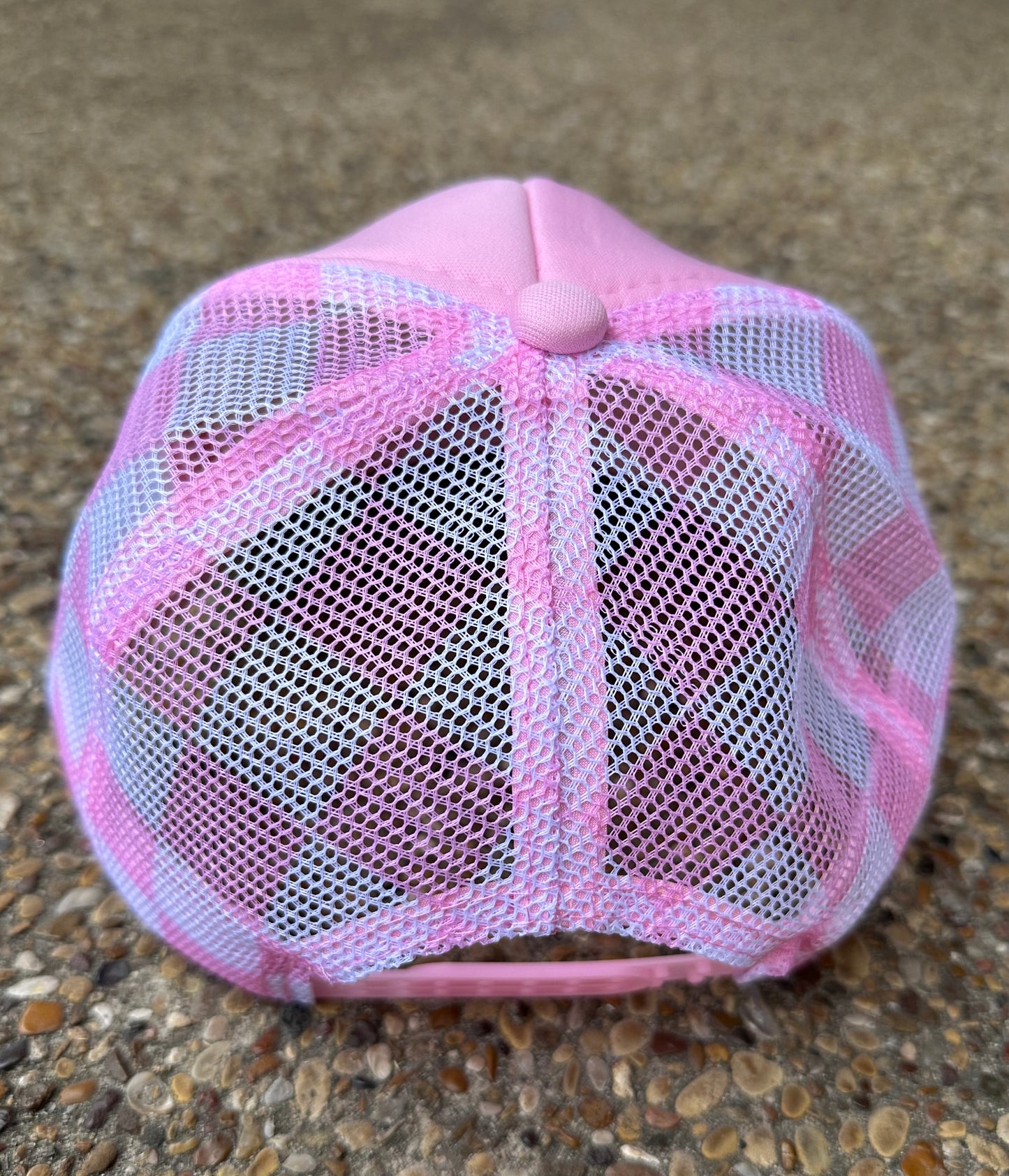 **SALE** RTS Pink Checkered Trucker Hat