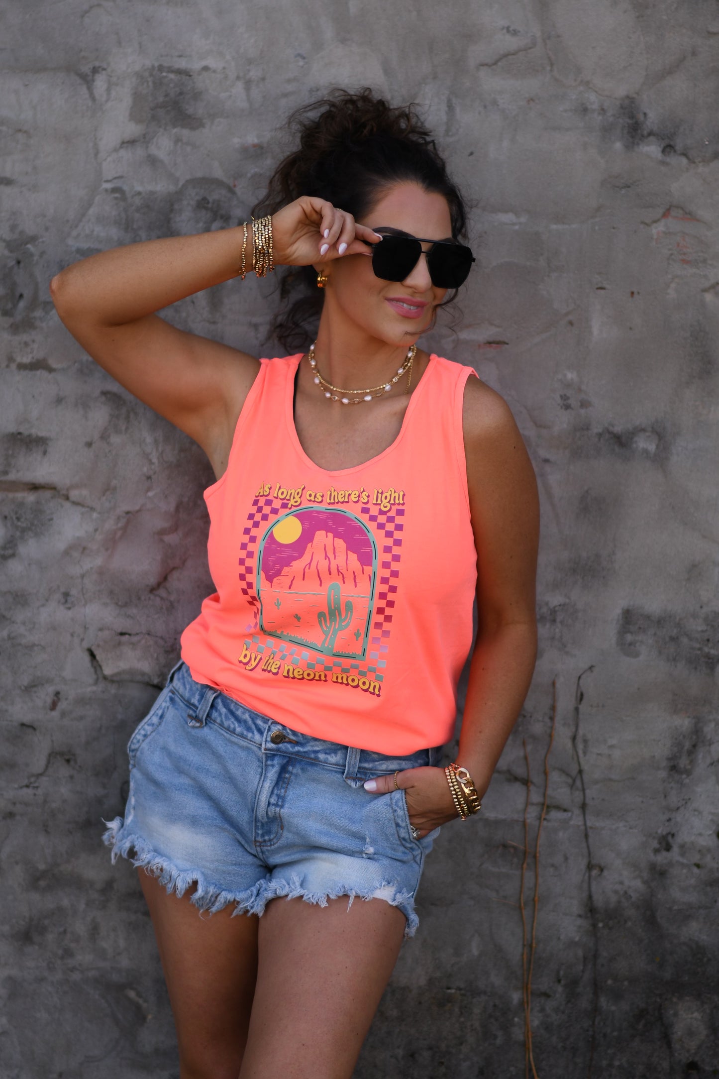 As Long As Theres Light By The Neon Moon Tank/Tee