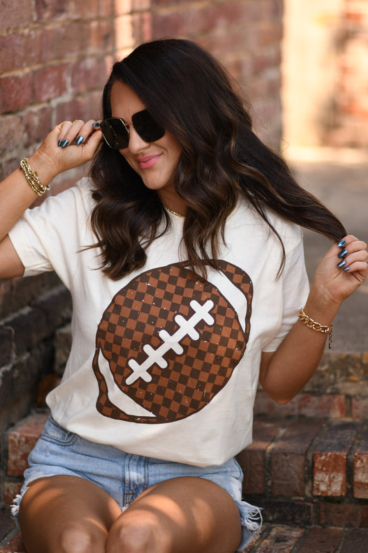 RTS Checkered Football Tee
