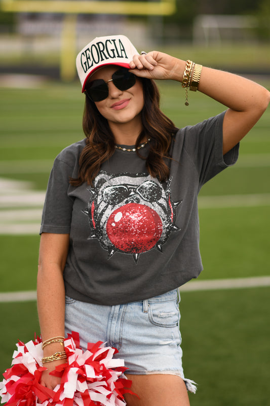 Faux Disco Bubblegum Bulldog Tee