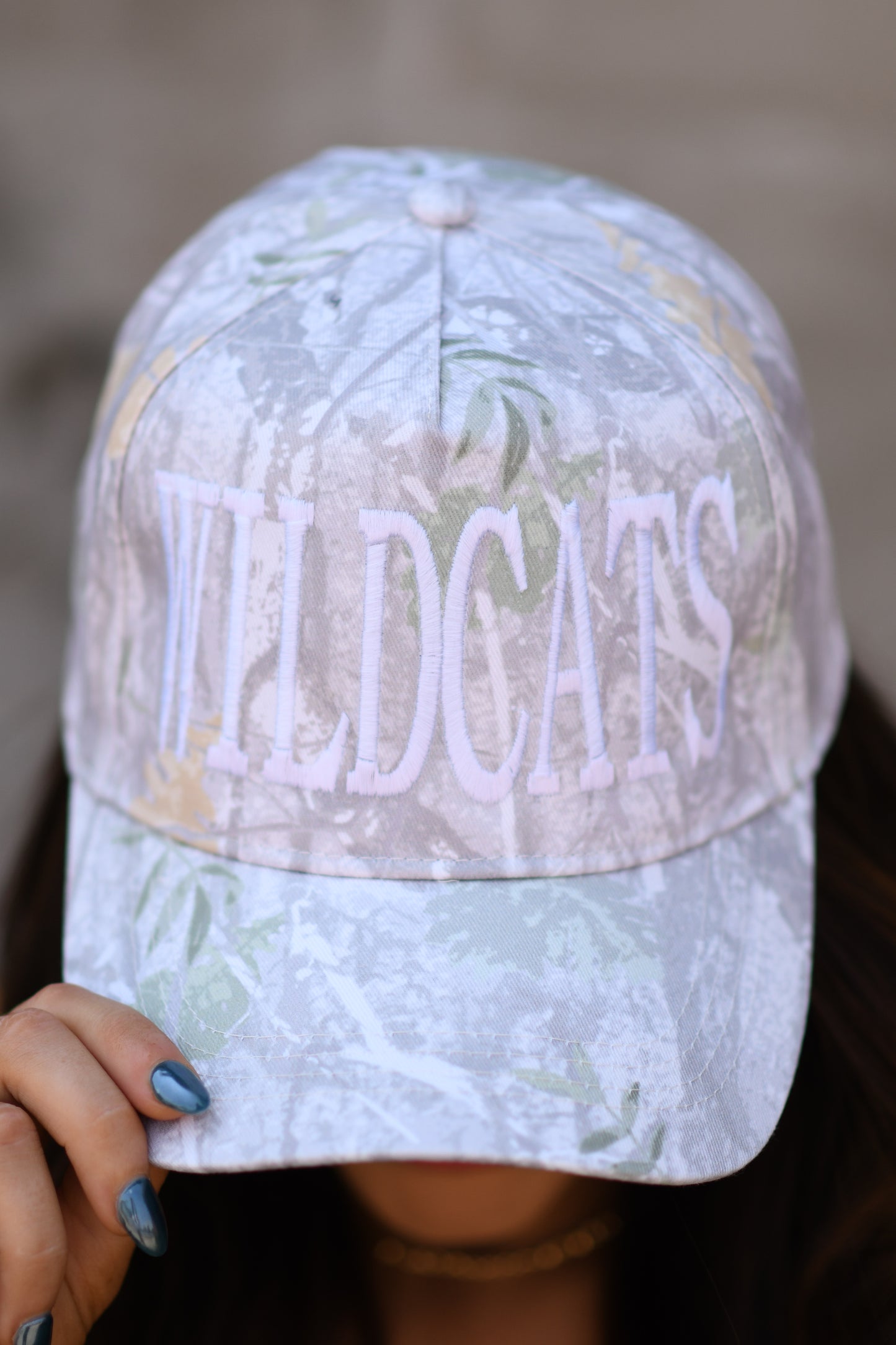 Custom White Camo Hat