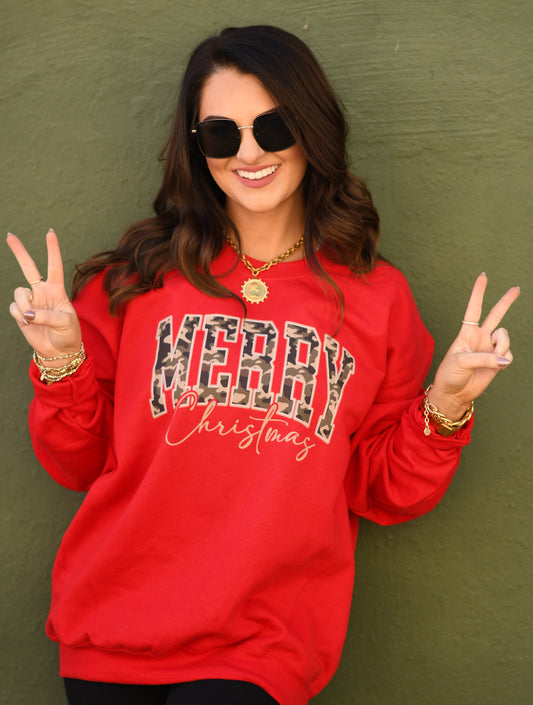 Merry Christmas Camo Tee / Sweatshirt