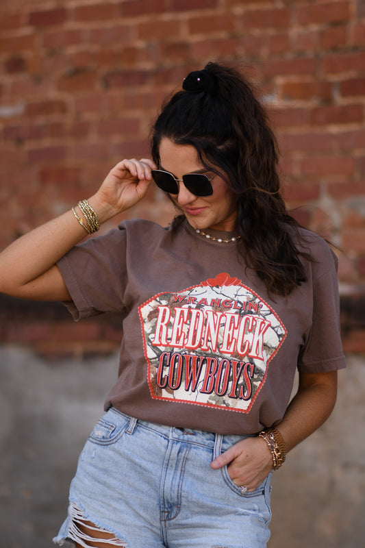 Wranglin' Redneck Cowboys Tee