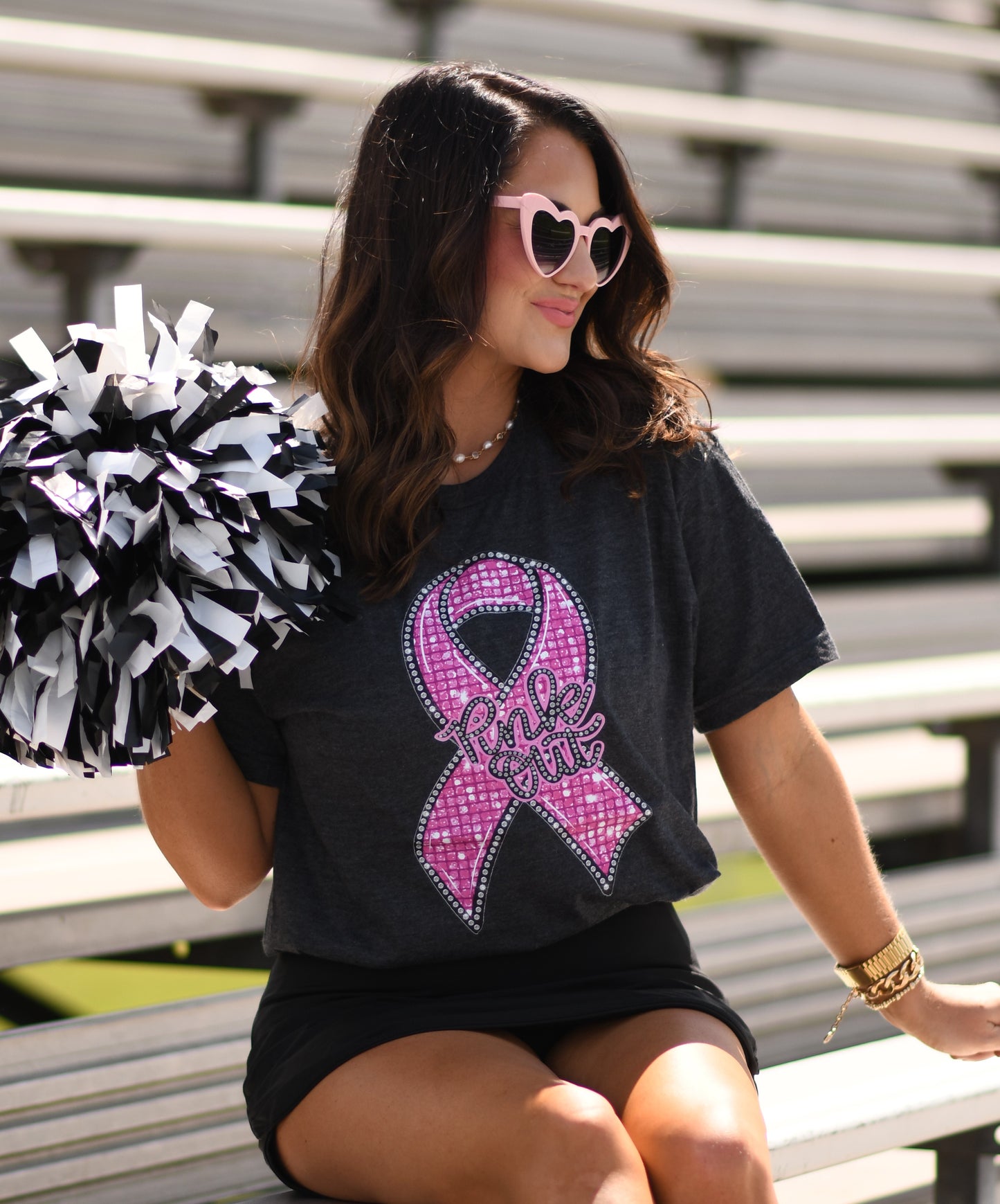 Pink Out Disco Ribbon Tee