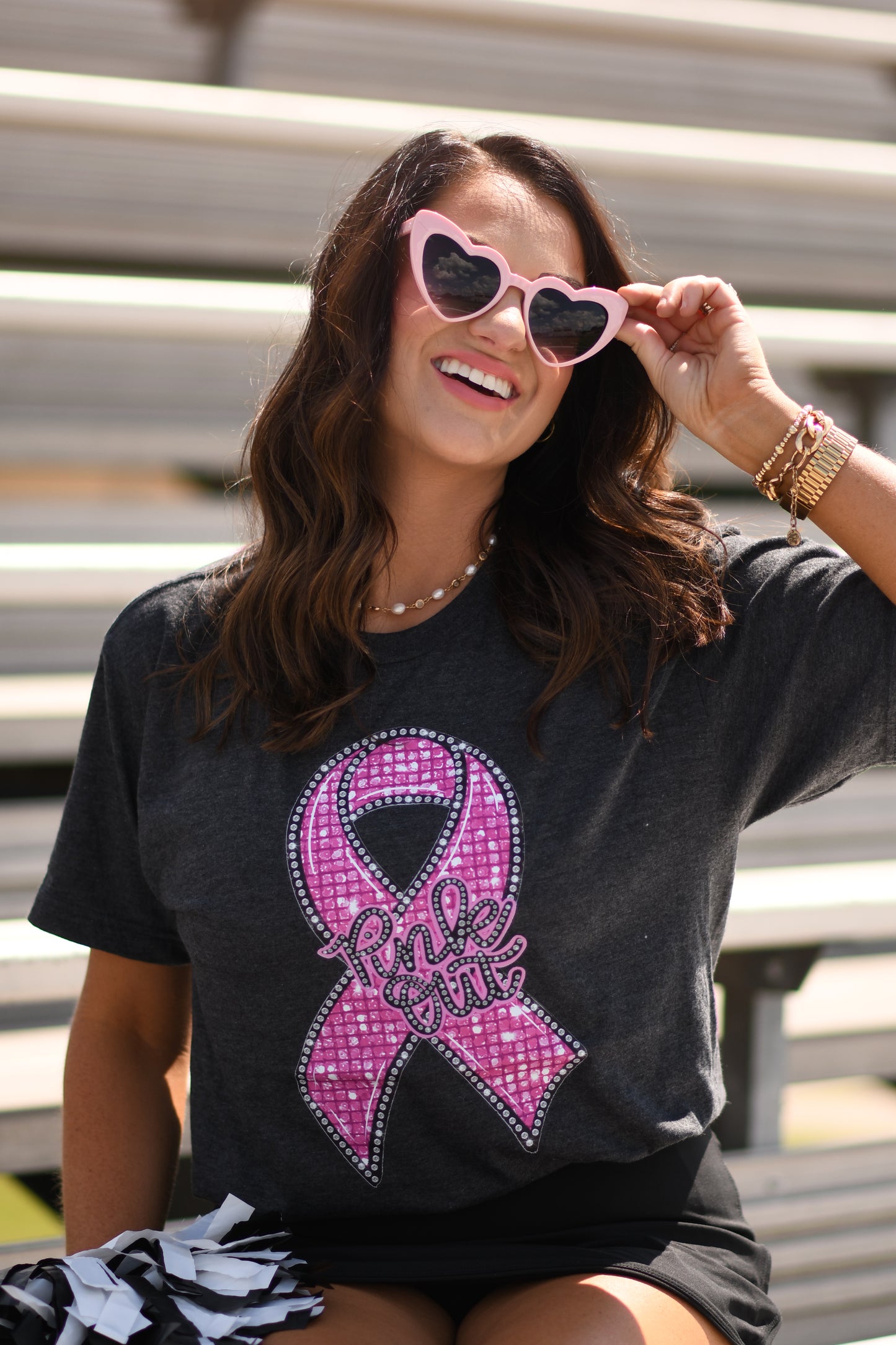 Pink Out Disco Ribbon Tee