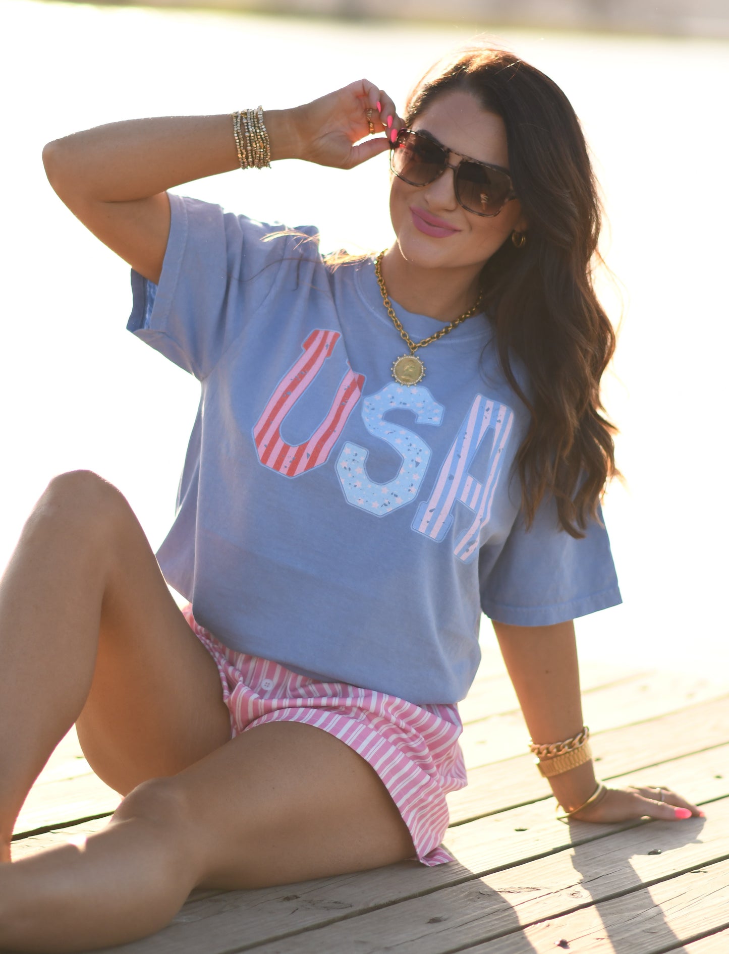 USA Stripes Tee