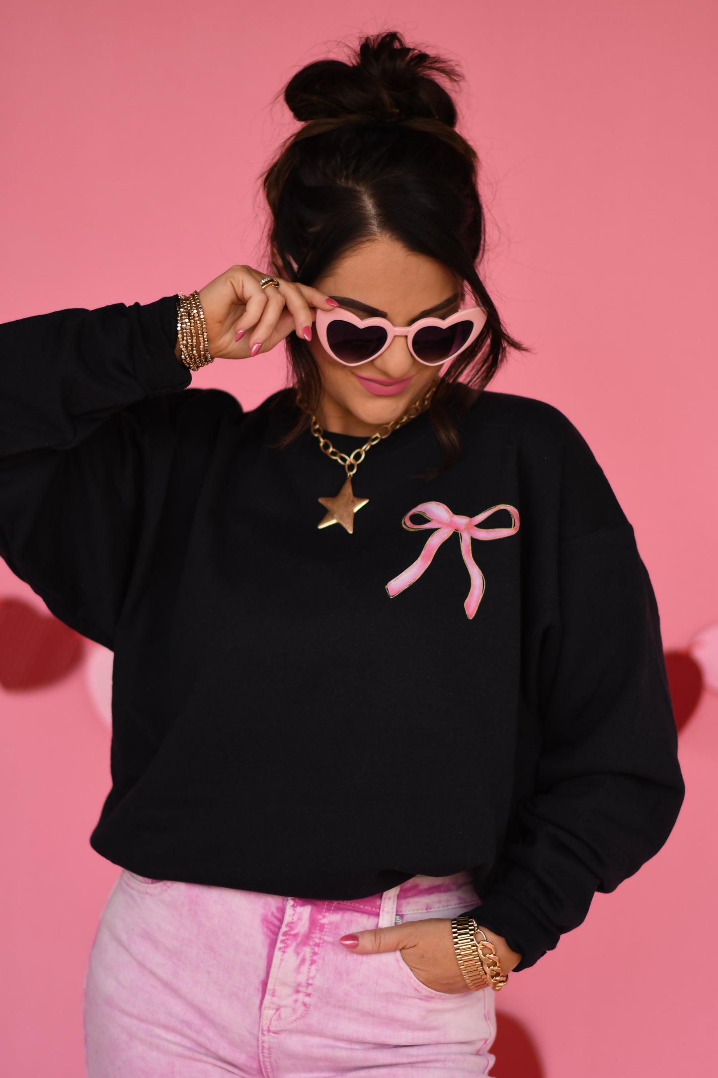 Love Like Jesus Bows Sweatshirt