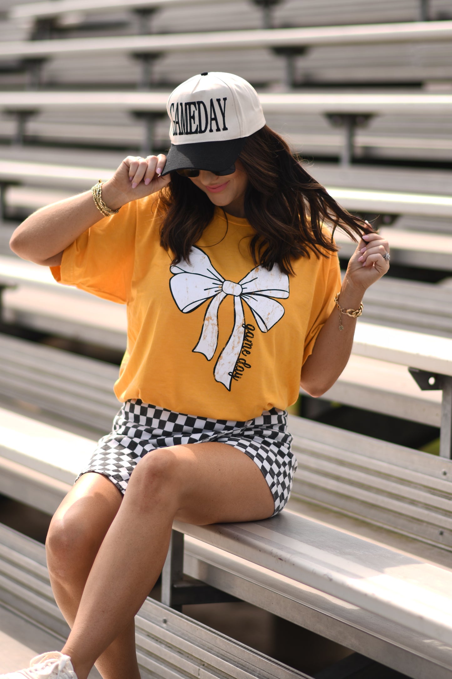 RTS Gold Game Day Bow Tee