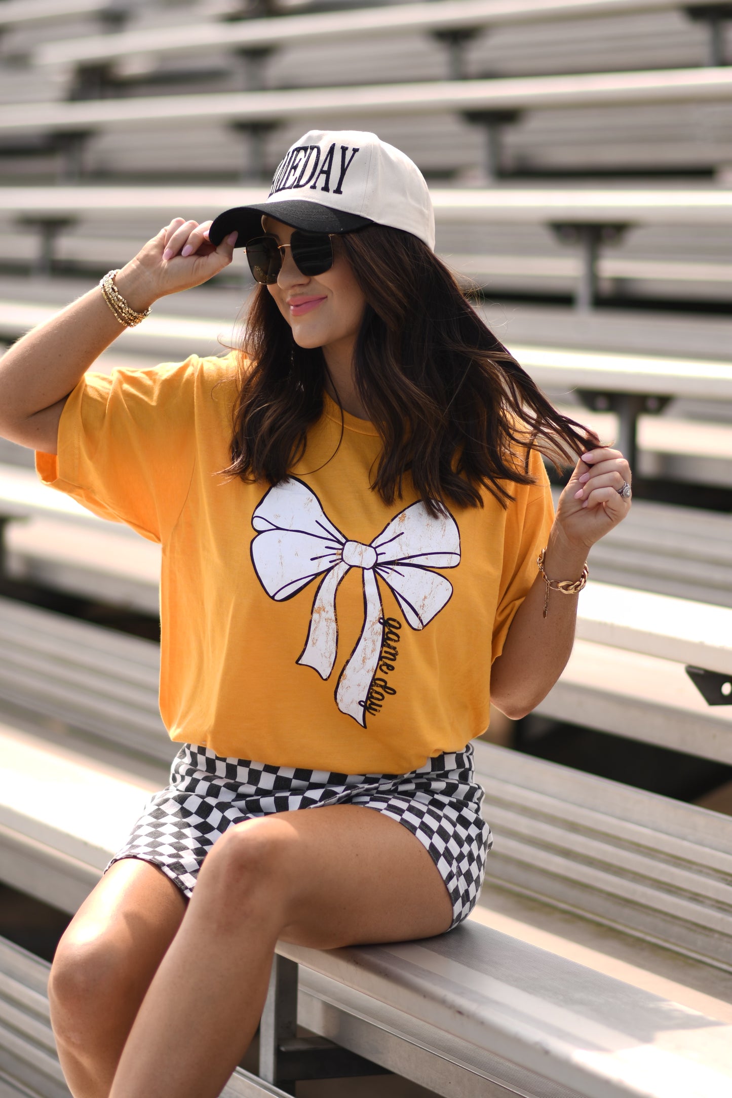 RTS Gold Game Day Bow Tee