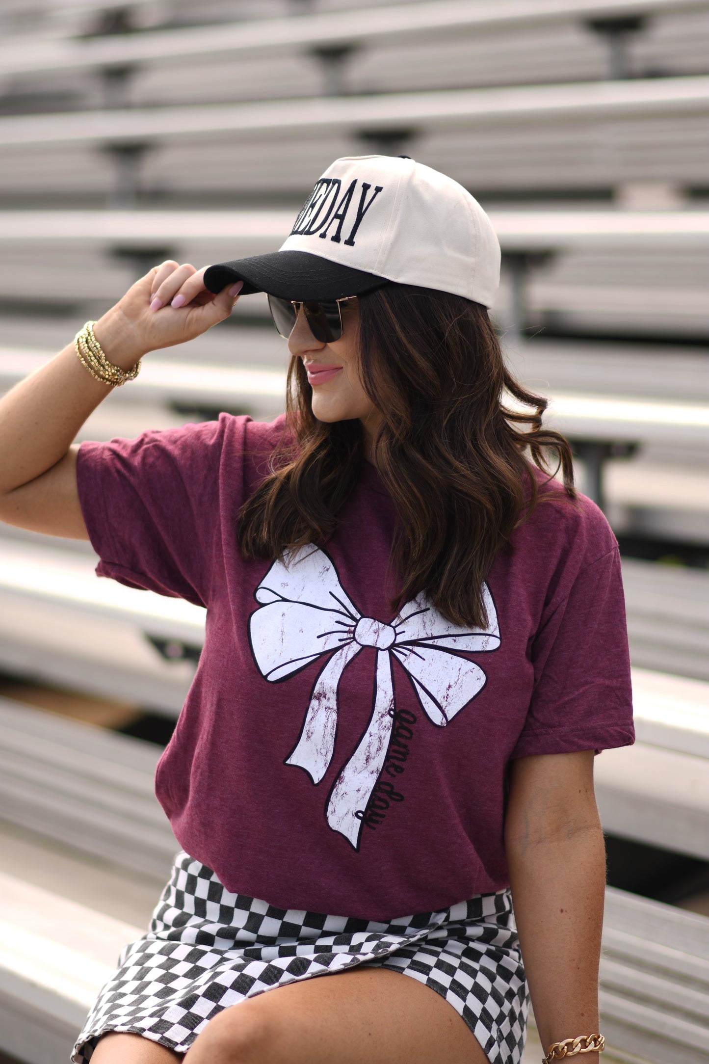RTS Maroon Game Day Bow Tee