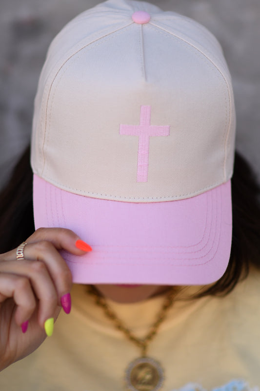 Pink Cross Hat