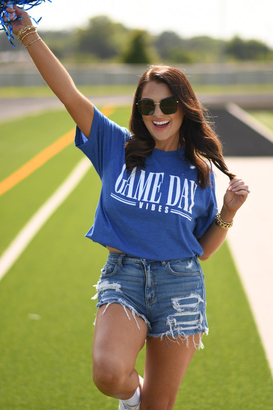 RTS Blue Game Day Vibes Tee