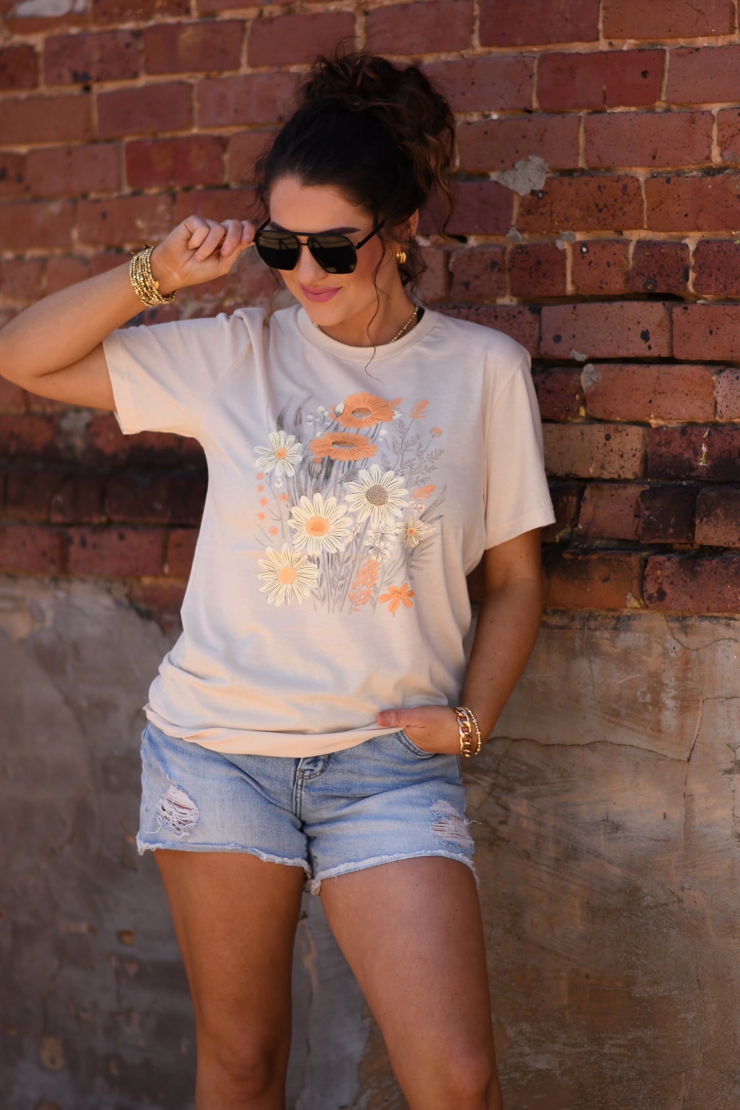 Mustard Florals Tee