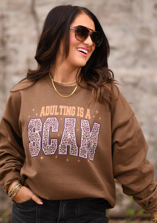 Adulting Is A Scam Sweatshirt