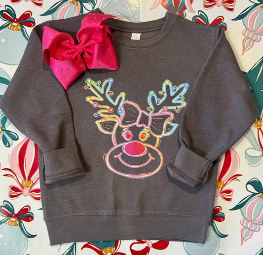 Neon Rudolph Tee/Sweatshirt