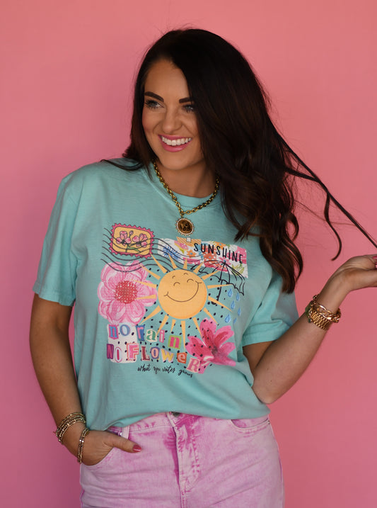 No Rain No Flowers Collage Tee