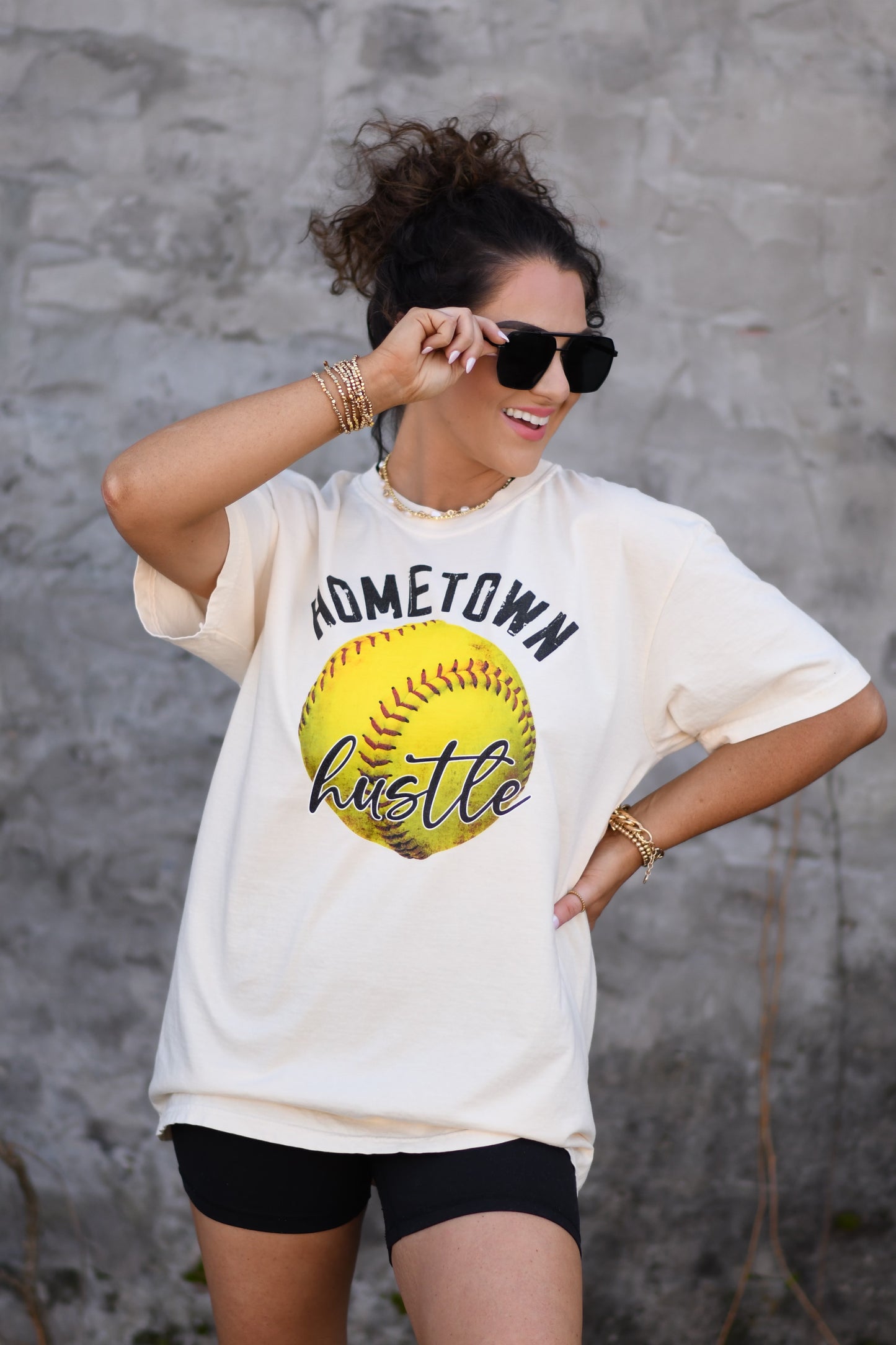 Softball Hometown Hustle Tee