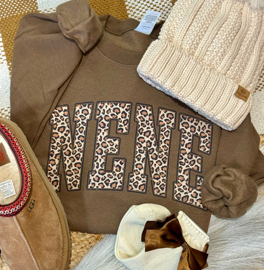 Nene Leopard Name Sweatshirt