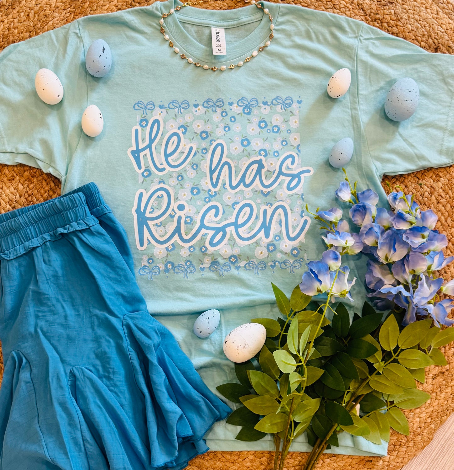 He Has Risen Florals Tee