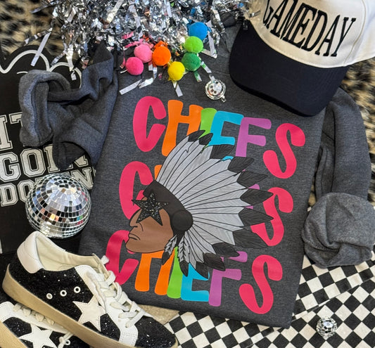 Chiefs Neon Mascot Sweatshirt