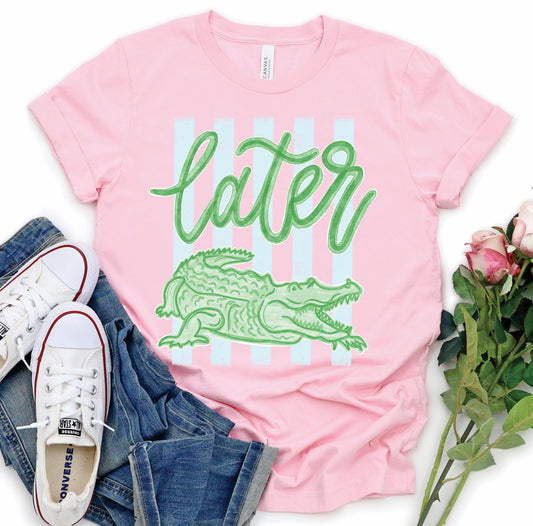Later Gator Stripe Tee