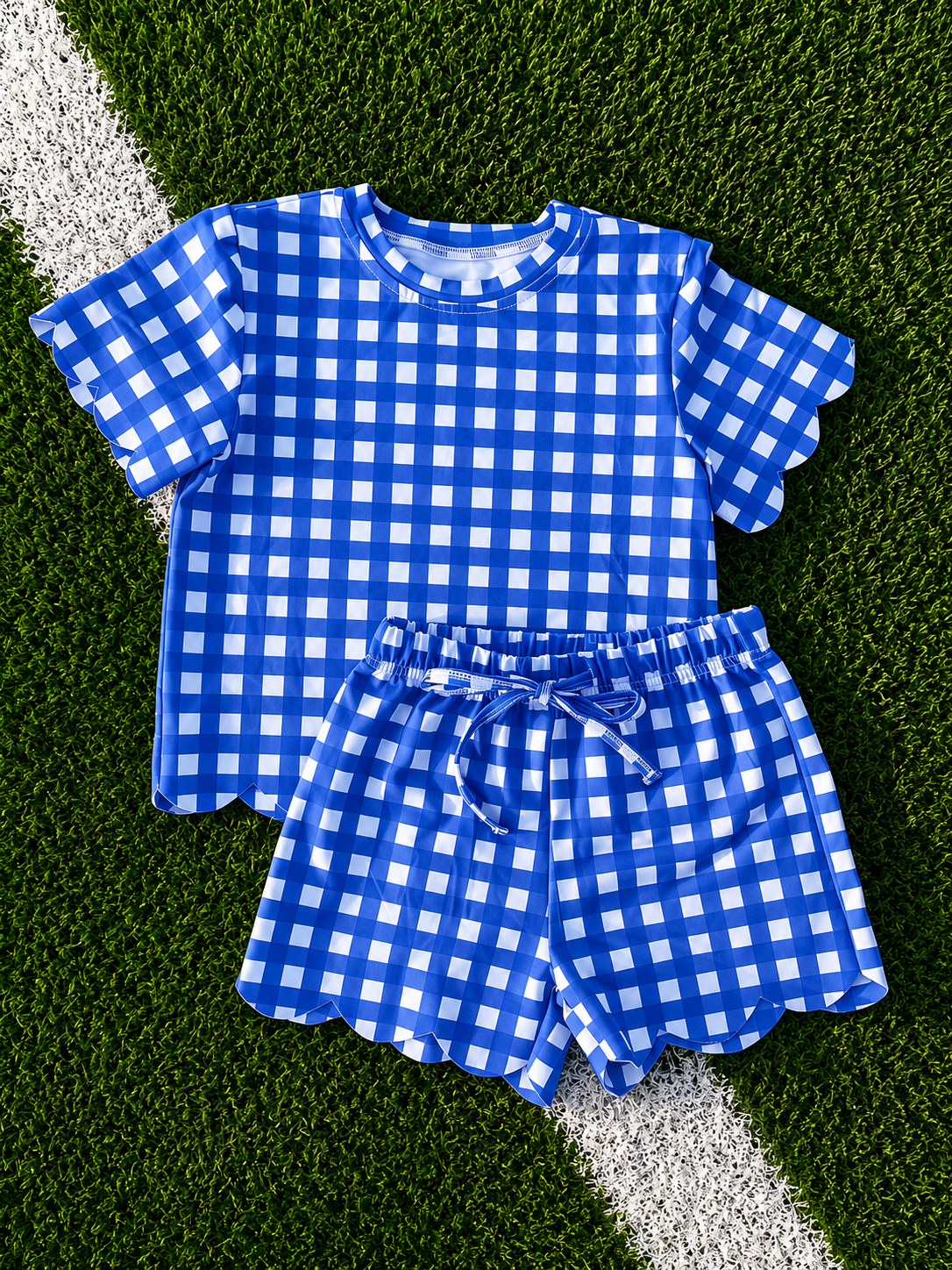 Custom Scalloped Girls Two Piece Sets *Pre Order* *7 COLORS AVAILABLE*