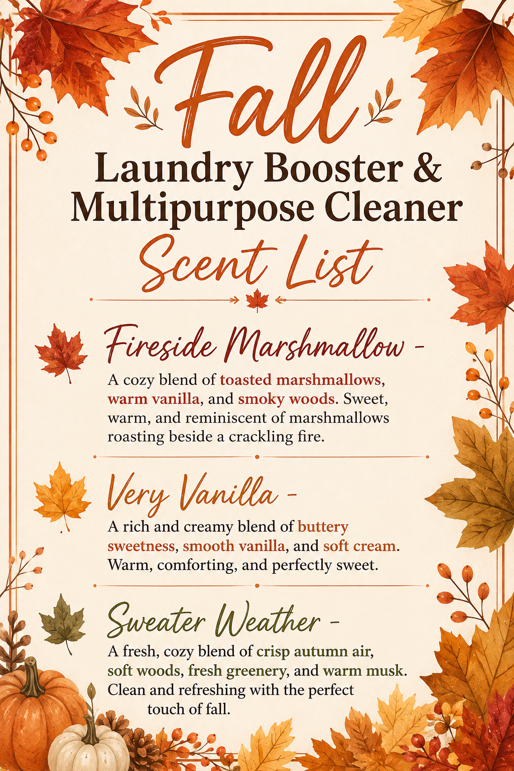Sweater Weather Laundry Booster & Multipurpose Cleaner