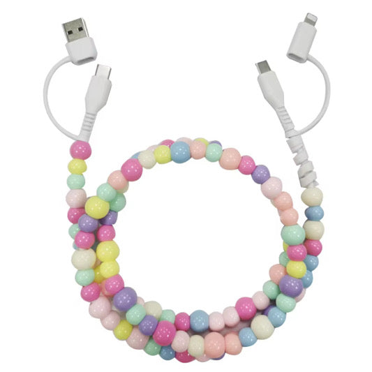 Rainbow Combo Beaded Cell Phone Charger *PRE ORDER*