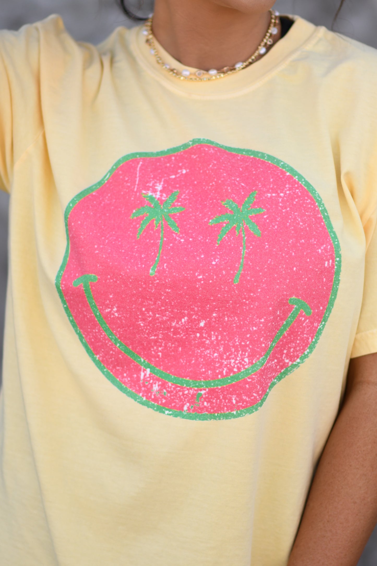 Palm Tree Smiley Tee