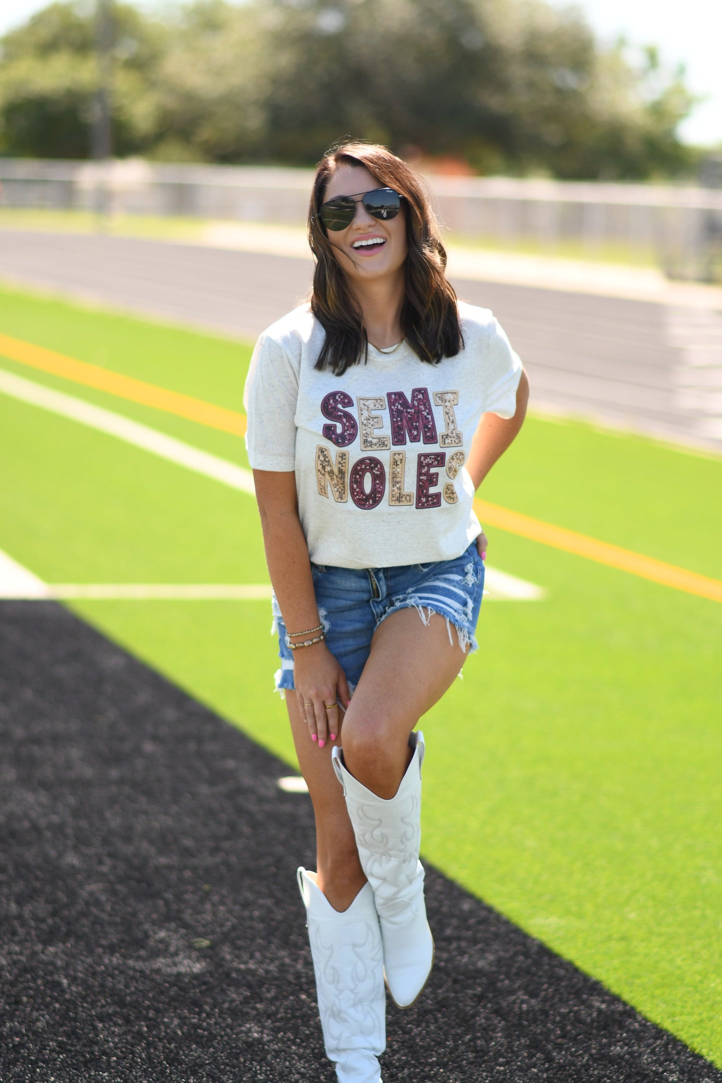 Seminoles Faux Sequins Tee