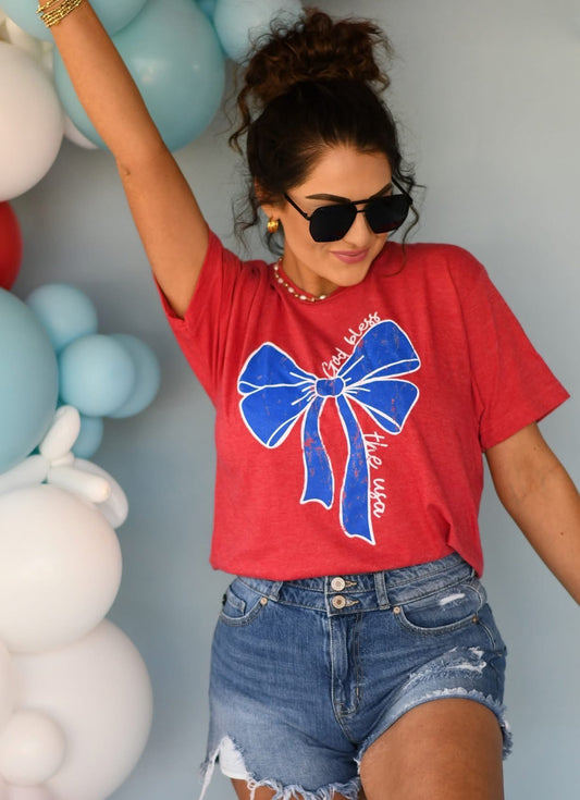 **SALE** God Bless USA Bow