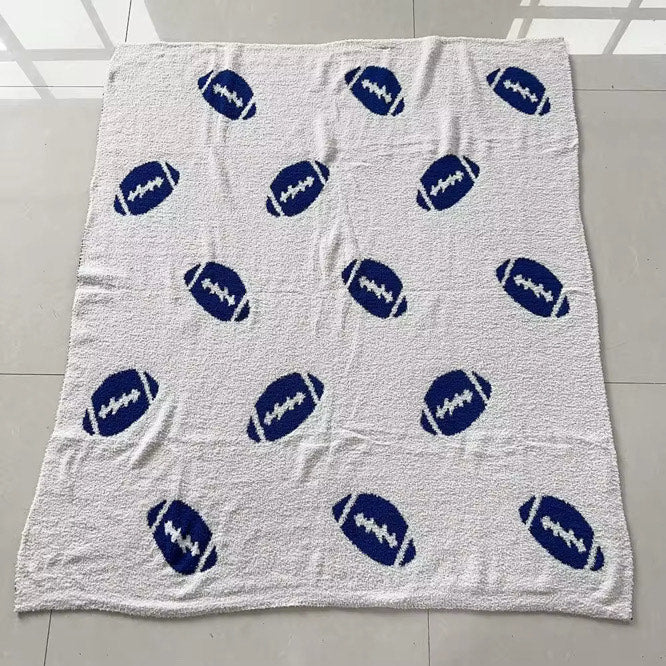 RTS Blue Football Cloud Blanket