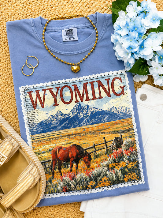 Wyoming State Stamp Tee