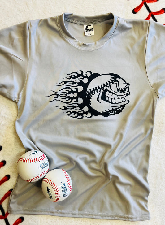 Blazing Baseball Face Dri Fit Tee